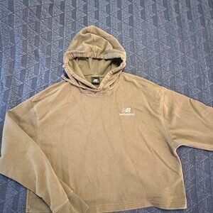 New Balance French Terry Crop Hoodie
